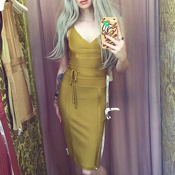 princess polly baby blue dress House of CB | Dresses | House Of Cb Mustard Yellowgold Belice Bodycon Dress  Kimono Inspired Obi Waist